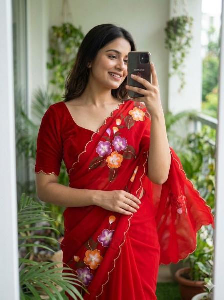Svara flower saree wholesale clothing websites india